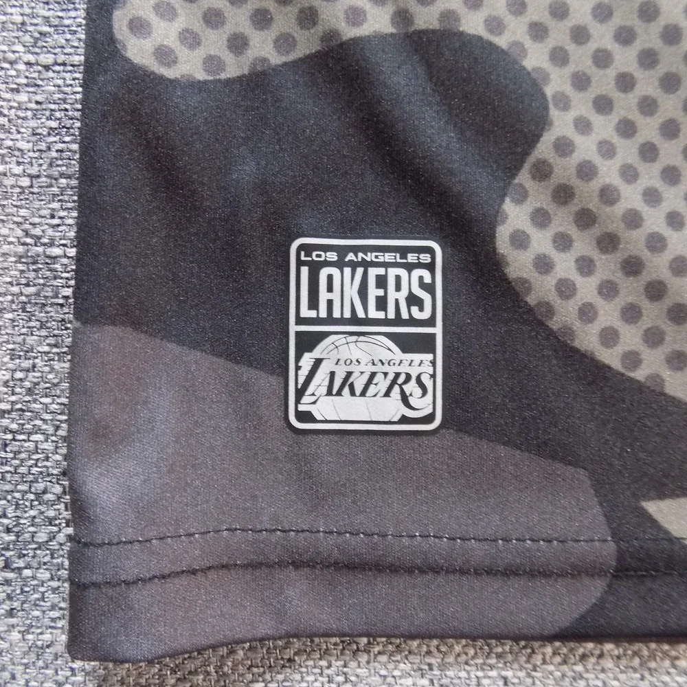 NBA Los Angeles Lakers Shirt Boys M 10-12 Camo Long Sleeve Excellent 1948-2020